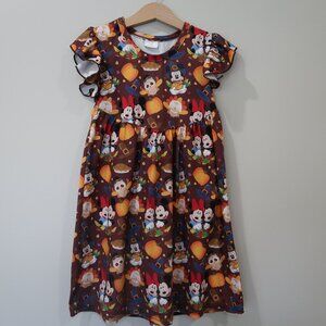Disney Mickey and Minnie Thanksgiving Dress Boutique Fall Dress Disney World 5/6